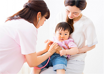 予防接種や、乳幼児健診実施